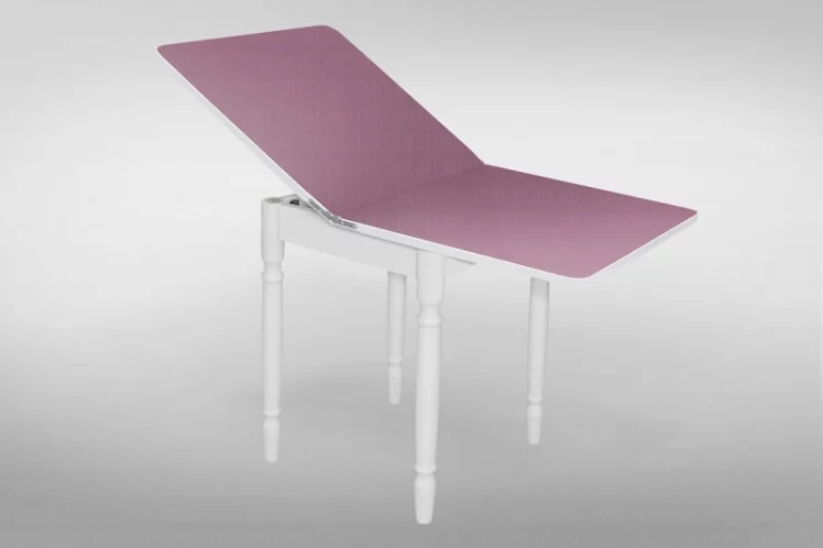 Стол обеденный Ломберный ЛДСП Ноги белые ЛДСП дуб выбеленный_2