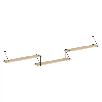 Полка навесная COFFEE SH3-ROD/BAR Легно Светлый_0