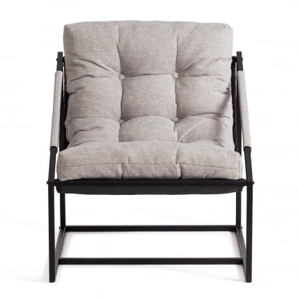 Кресло Charli / Чарли без подлокотника рогожка, серо-бежевый, 3M 16/2, 70х70х84 см_8