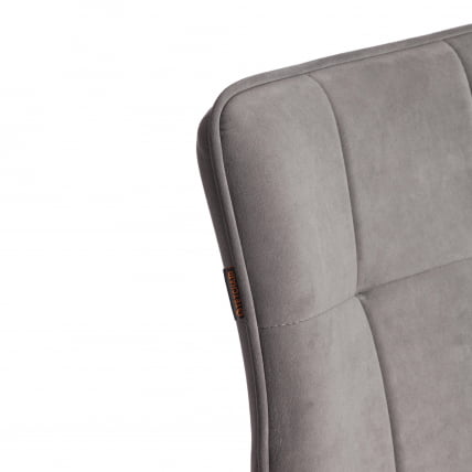 Барный стул Bari/Бари велюр, серый, 29, 45х56х110 см_8