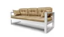 Диван трехместный DEmoku Д-3 бежевый_белый_234322