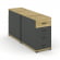 Тумба двухсторонняя опорная приставная с 4-мя ящиками CONCEPT CN.DTGO-002 B/W Дуб Винченцо Антрацит_1016329