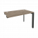 Стол-приставка на П-образном м/к к опорным элементам ONIX O.MP-SPR-2.7 Тиквуд Темный/Антрацит_252882