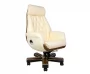 Кресло руководителя Трон кожа Слоновая кость_253751