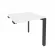 Стол-приставка на П-образном м/к к опорным элементам ONIX O.MP-SPR-0.8 Белый Бриллиант/Антрацит_240912