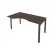 Стол письменный METAL SYSTEM Б.СА-1 Л Венге/Антрацит_237402