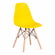 Стул CINDY (EAMES) (mod. 1801) дерево бук/металл/сиденье пластик, 45x51x82 см, Yellow (Желтый)_718095
