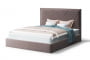 Кровать МИРА 2000*1200мм (без опор), велюр Бренди лайт 05 (кофе), (б/основания, б/матраса)_885547