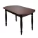 Стол обеденный Раздвижной ЕВРО мет.напр. 1 кат. 8513 кожа шок Ноги венге ЛДСП венге_92689
