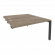 Стол-приставка двойной на П-образном м/к к опорным элем. ONIX O.MP-D.SPR-3.8 Тиквуд Темный/Антрацит_253063