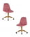 Офисное кресло для персонала DOBRIN MONTY GOLD (розовый велюр (MJ9-32)) 2 шт_3636810