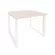 Стол переговорный (1 столешница) ONIX O.MO-PRG-1.1 Денвер Светлый/Белый_242356