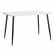 Стол PLUTO ЛДСП/металл, 120x80x77 см, Белый/Черный_372557