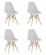 Стул Eames Style DSW светло-серый 4 шт. комплект (разборный каркас)_2607575