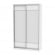 Шкаф-купе B-220х135х60-3(Белый-D8D8)_358009