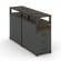 Тумба двухсторонняя опорная приставная с 4-мя ящиками и надставкой CONCEPT CN.DTGO-003 B/W Дуб Мали Антрацит_1016343