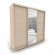 Шкаф-купе 3-х дверный Акцент-Квадро Д 2100х600 Дуб Молочный/золото_170995