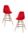 Стул барный DOBRIN DSW BAR (ножки светлый бук, цвет сиденья красный (R-02)) 2 шт_3636933