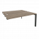 Стол-приставка двойной на П-образном м/к к опорным элем. ONIX O.MP-D.SPR-4.7 Тиквуд Темный/Антрацит_253047