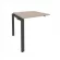 Наборный элемент рабочей станции на П-образном м/к ONIX O.MP-1.NRS-0.8 Дуб Аттик/Антрацит_240347