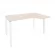 Стол эргономичный правый на П-образном м/к ONIX O.MP-SA-2R Денвер Светлый/Белый_240803