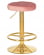 Табурет барный DOBRIN BRUNO GOLD (пудрово-розовый велюр (MJ9-32)) 2 шт_3637046