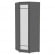Шкаф распашный Алиса(H6_M)2230х854х854ручкаскоба96мм(Графит)_362171