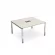 Стол системы БЭНЧ, переговорный, начальный GLOSS LINE НСПН-П.928 Ivory_218991