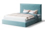 Кровать МИРА 2000*1800мм (без опор), велюр NEO 22 (бирюзовый), (б/основания, б/матраса)_885572
