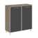 Шкаф квадратный Ялта LT.SD-1.4 R black Вяз Благородный/Стекло Black 1098*452*1168_3881456