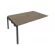 Проходной наборный элемент переговорного стола Metal System Б.ППРГ-5 Вяз/Антрацит_243796