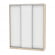 Шкаф-купе B-230х180х60-3(ДСС-Белый-D9D9D9)_356047