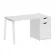 Стол письменный HOME OFFICE VR.SP-3-138.1.A Белый/Белый металл_229576