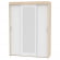 Шкаф-купе T-3-198х145х45-M(ДСС-Белый-2)_348584