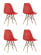 Стул Eames Style DSW красный 4 шт. комплект (разборный каркас)_2542200
