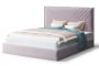 Кровать МИРА 2000*1200мм (без опор), велюр NEO 15 (лиловый), (б/основания, б/матраса)_885542