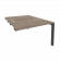 Стол-приставка двойной на П-образном м/к к опорным элем. ONIX O.MP-D.SPR-2.8 Тиквуд Темный/Антрацит_253059