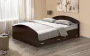 Кровать с ящиками на уголках №2 ЛДСП 1800*2000 Ясень Анкор темный_214104