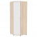 Шкаф распашный Алиса(H6) 2230х854х854 с торцевой ручкой (ДСС-Белый)_354433