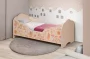 Кровать детская с фотопечатью Малышка №4 600*1400 Дуб млечный_201587