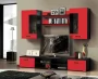 Набор мебели для гостиной Грация 1.4 МДФ матовый Венге/Красный_198982
