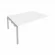 Проходной наборный элемент переговорного стола Metal System Б.ППРГ-5 Белый/Серый_243792