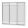 Шкаф-купе B-220х235х60-2(Белый-D8D8D8)_358789