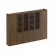 Шкаф комбинированный (для документов узкий + со стеклом 2 шт. + для одежды узкий) MARK МК 390 Орех тоскана_257098