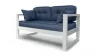 Диван двухместный DEmoku Д-2 небесно-голубой_белый_234321