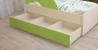 Ящик для кровати 160 РАДУГА Дуб млечный / Зелёный_80781