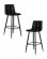 Стул барный DOBRIN NICOLE (черные матовые ножки, черная экокожа (P-01)) 2 шт_3636903