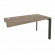 Стол-приставка на П-образном м/к к опорным элементам ONIX O.MP-SPR-3.7 Тиквуд Темный/Антрацит_252886