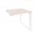 Стол-приставка на О-образном м/к к опорным элементам ONIX O.MO-SPR-0.7 Денвер Светлый/Белый_242196
